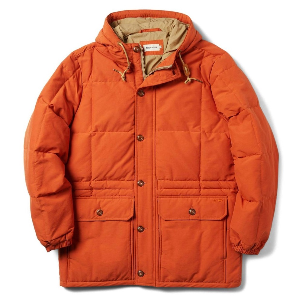 Taylor Stitch Whitney Parka in Dusty Orange